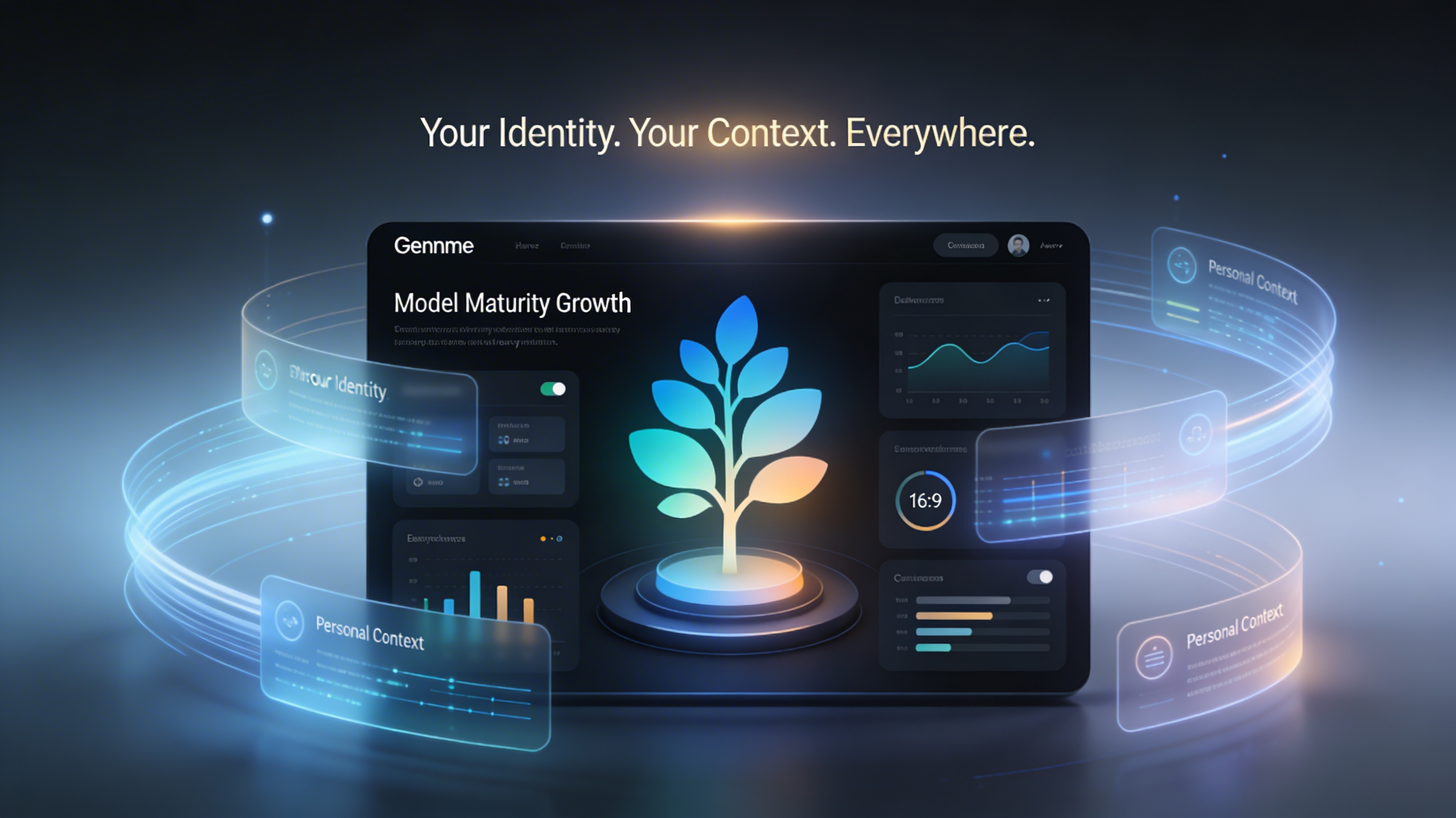 Gennme dashboard showing Model Maturity growth visual